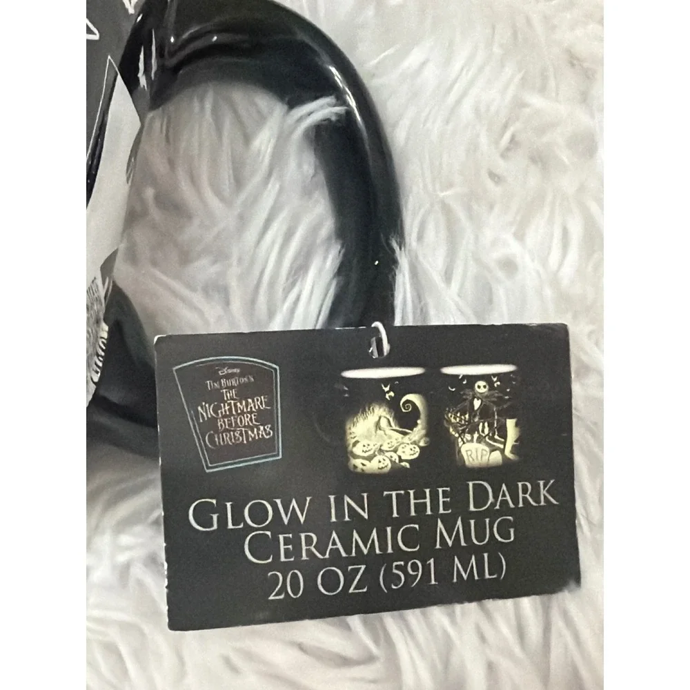 The Nightmare Before Christmas Mug Glow‎ in the Dark Jack Skellington NWT